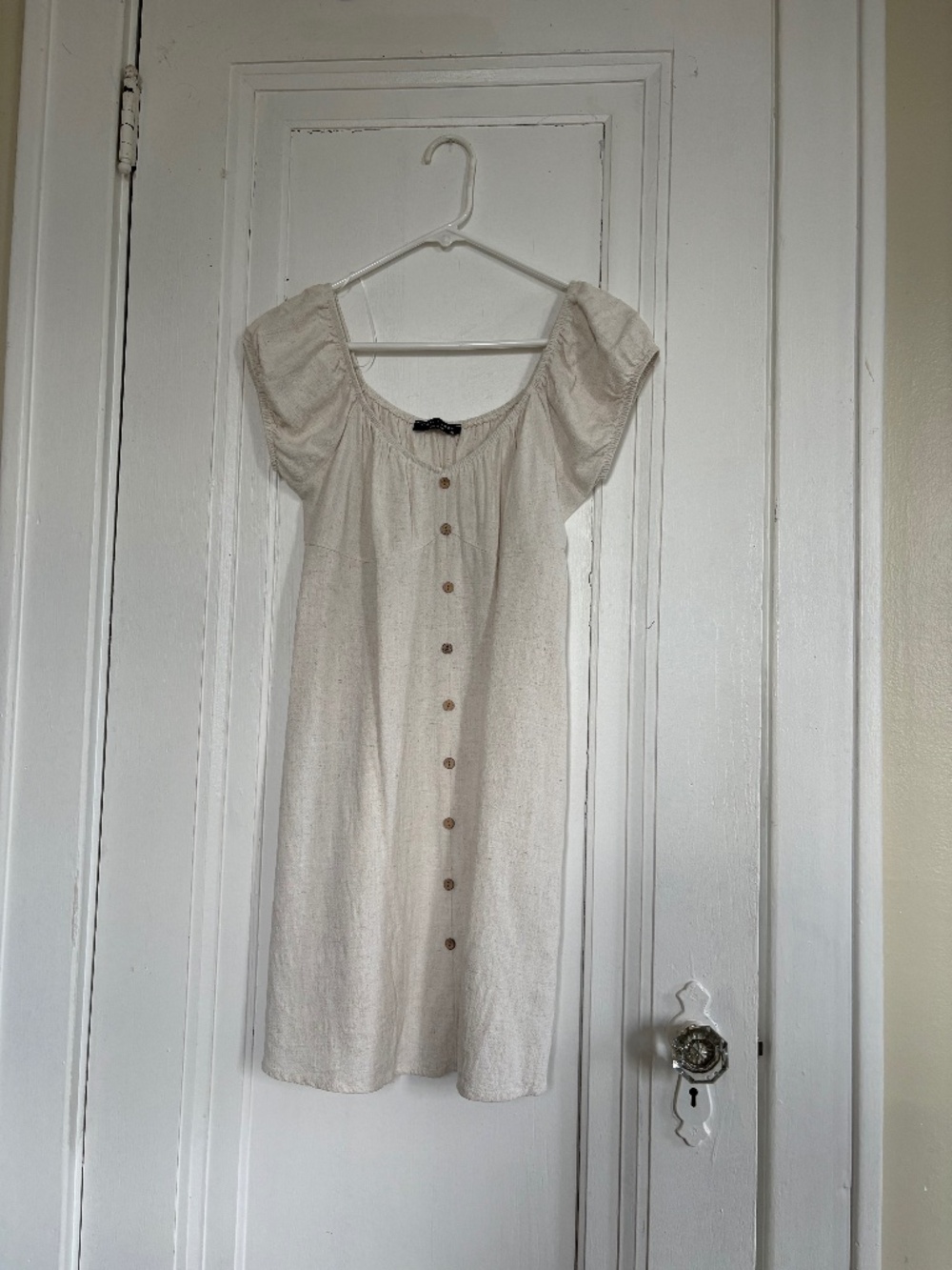 Women’s linen blend mini dress
